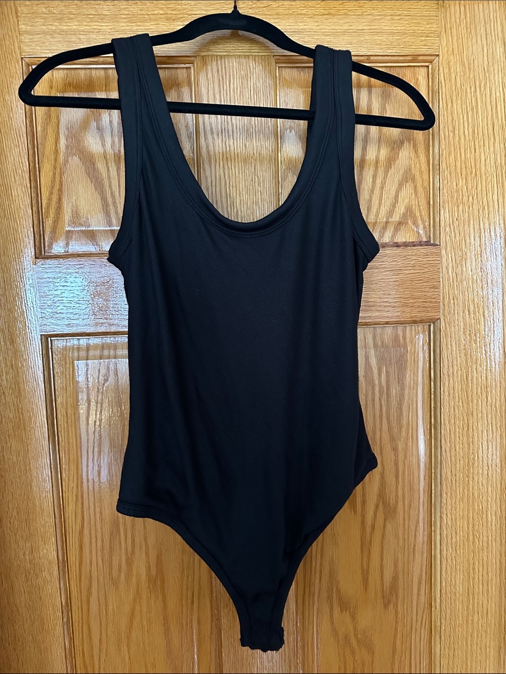 Alexander Wang for Uniqlo Black Scoop Neck Bodysuit
